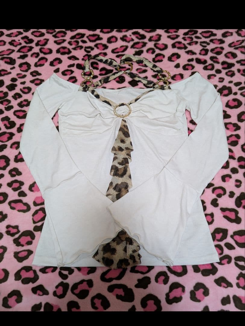 d.i.a. ダイア　トップス　レオパード　ビジュー　レア