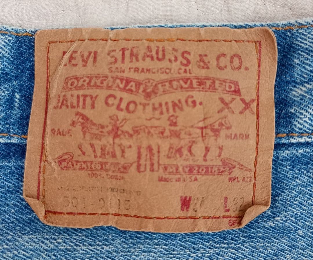 Levi's 501 USA製 80年代 W34L32表記（オリジナルレングス）