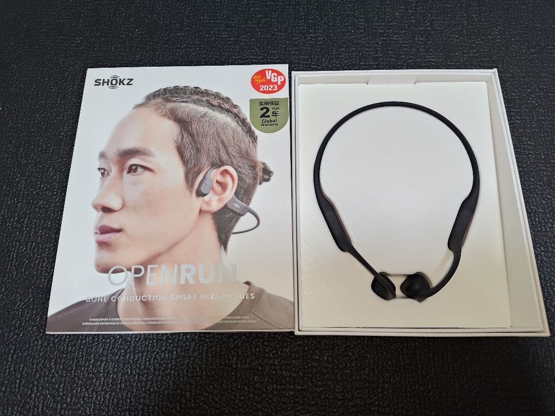 骨伝導イヤホン（SHOKZ、OPEN RUN）