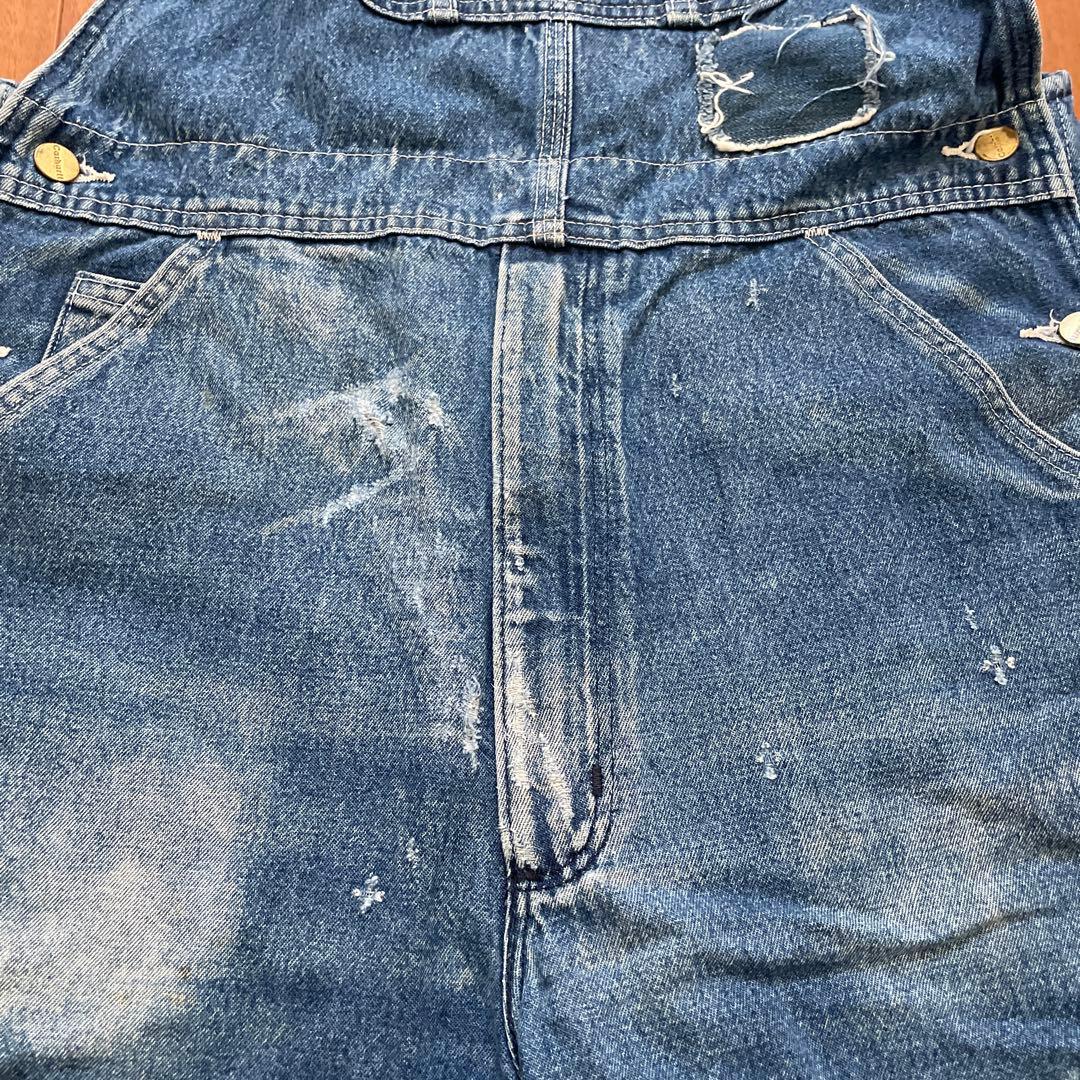 激渋　パッチワーク　ボロ　ビンテージ　カーハート　オーバーオール グランジ