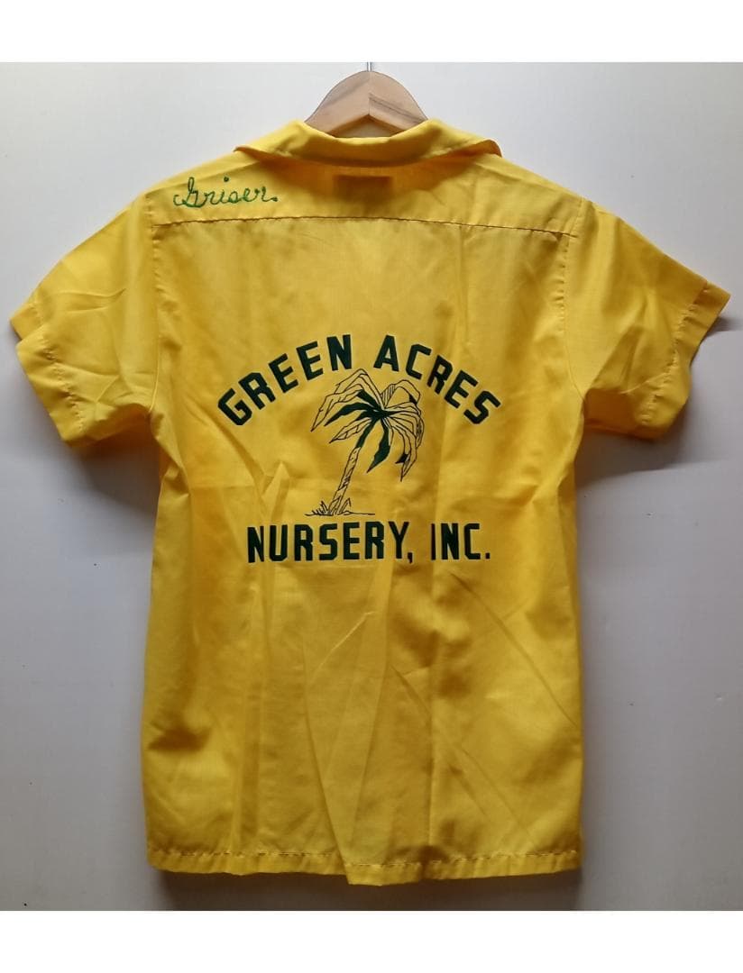 HILTON ビンテージ ボウリングシャツ サイズ34 黄色