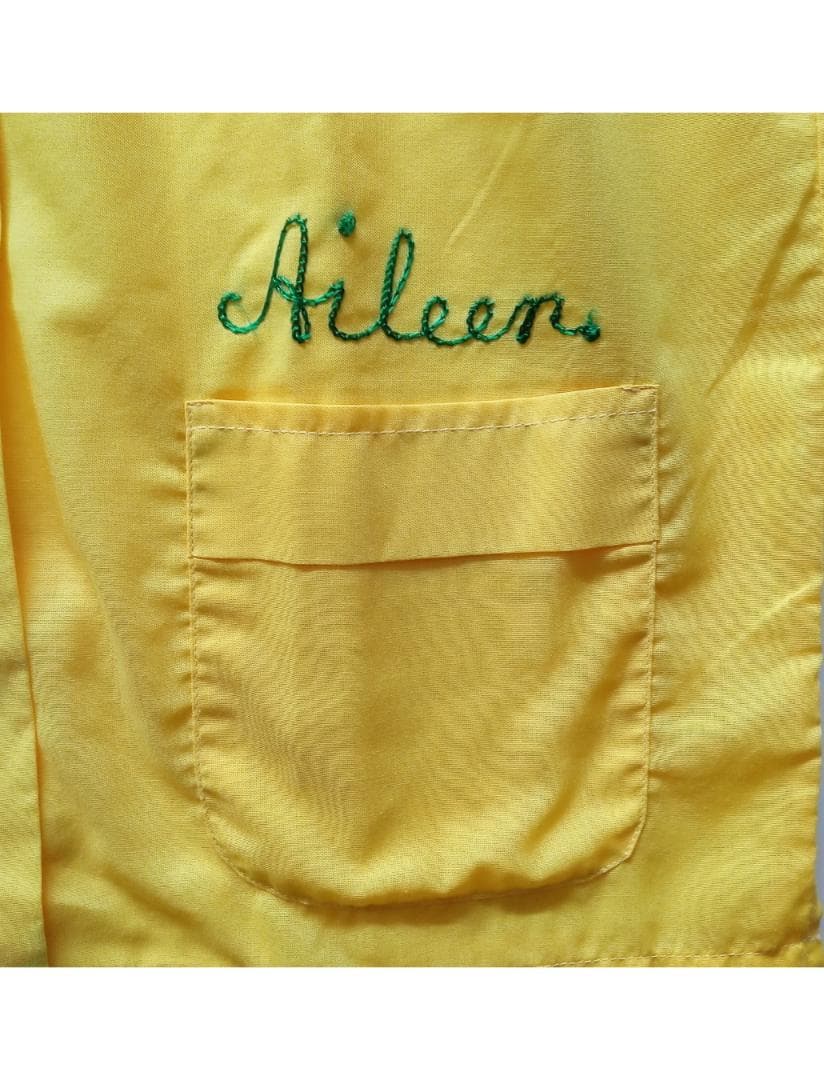 HILTON ビンテージ ボウリングシャツ サイズ34 黄色