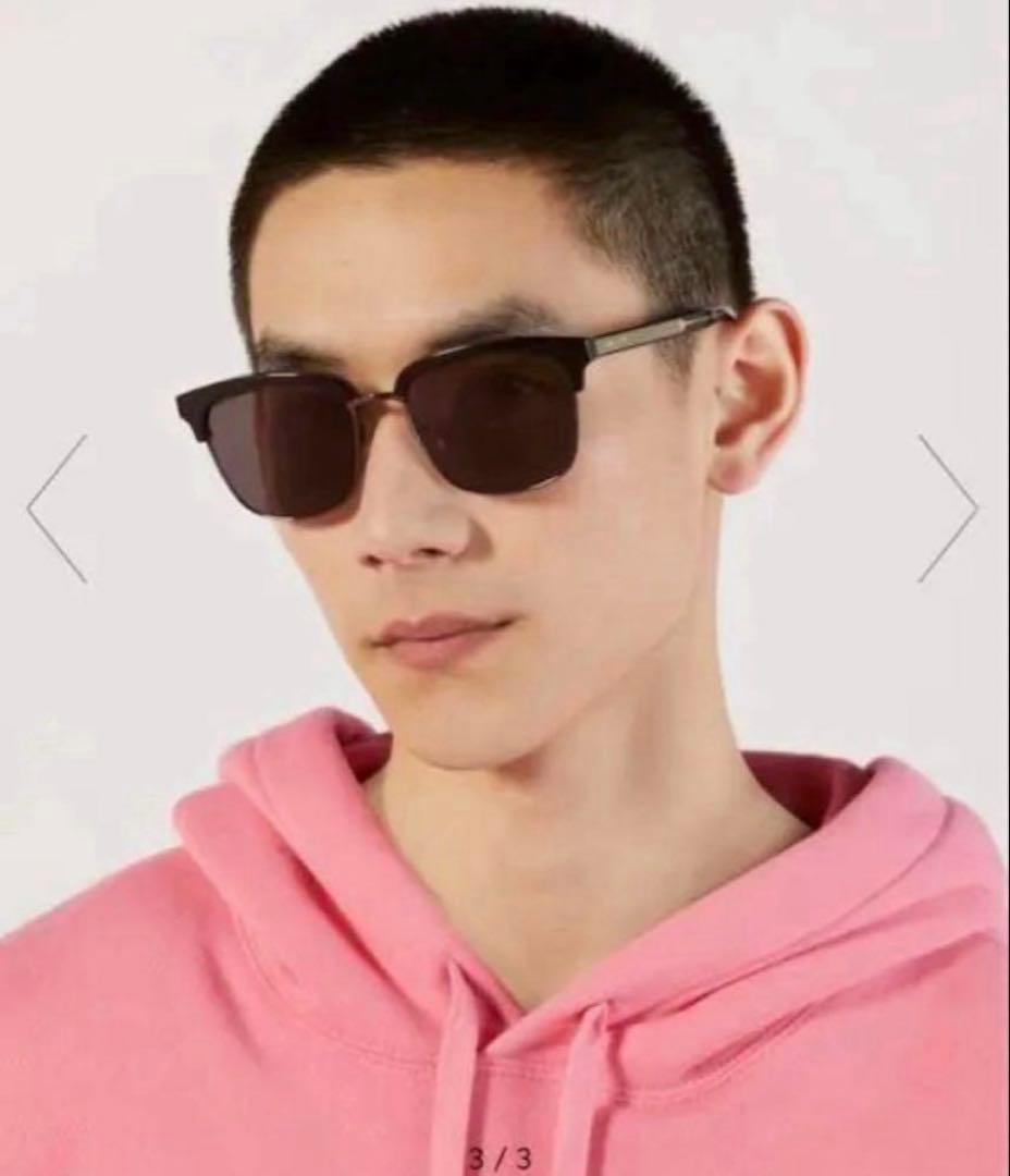 美品　GUCCI スクエアフレーム メタル サングラス