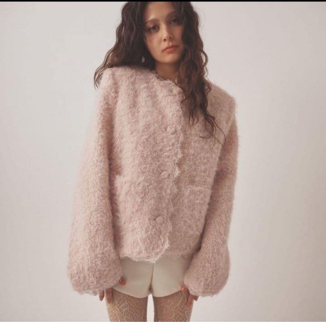 PELLICULE ファーコート　ピンク