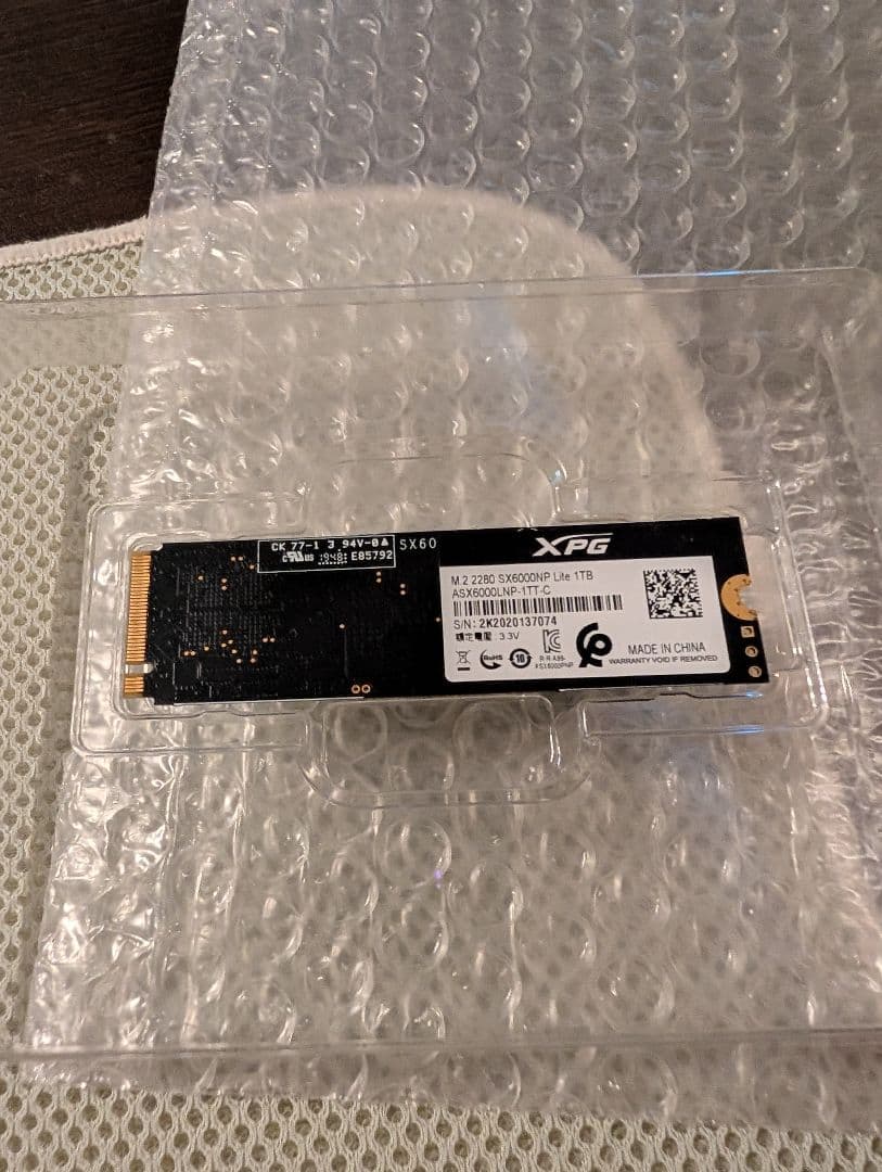 内蔵型SSD XPG SSD 1TB NVMe M.2 2280 SX6000 LITE