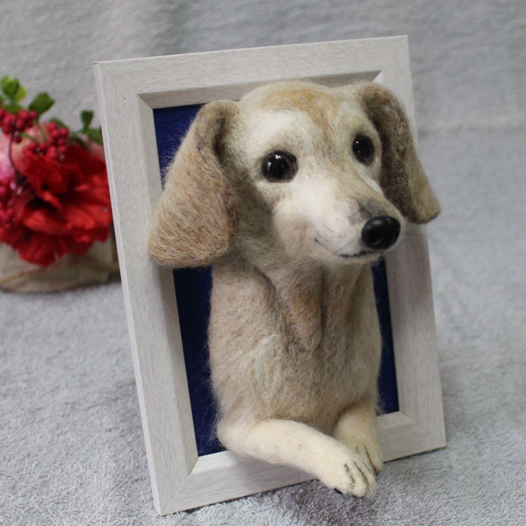 きなさま専用 羊毛フェルト 額飾り