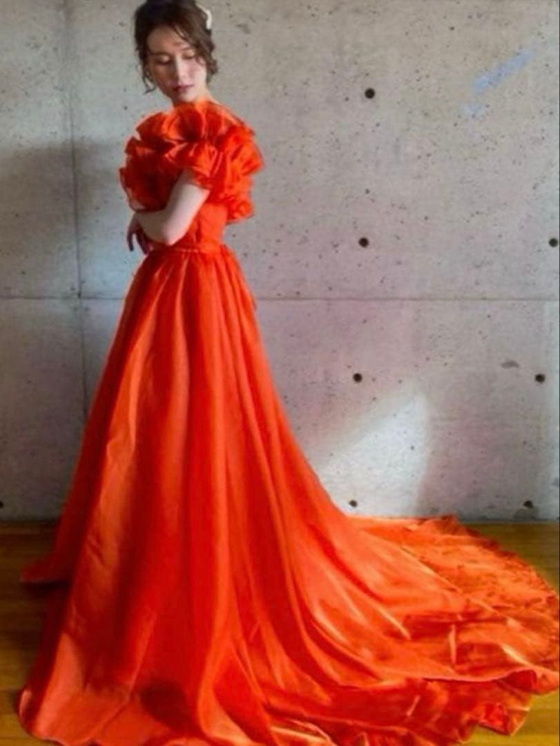 THE URBAN BLANCHEカラードレス オレンジ