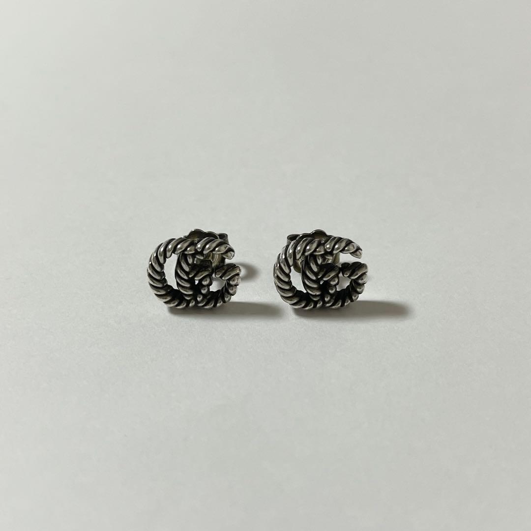 GUCCI グッチ　ピアス　ダブルG シルバー　925