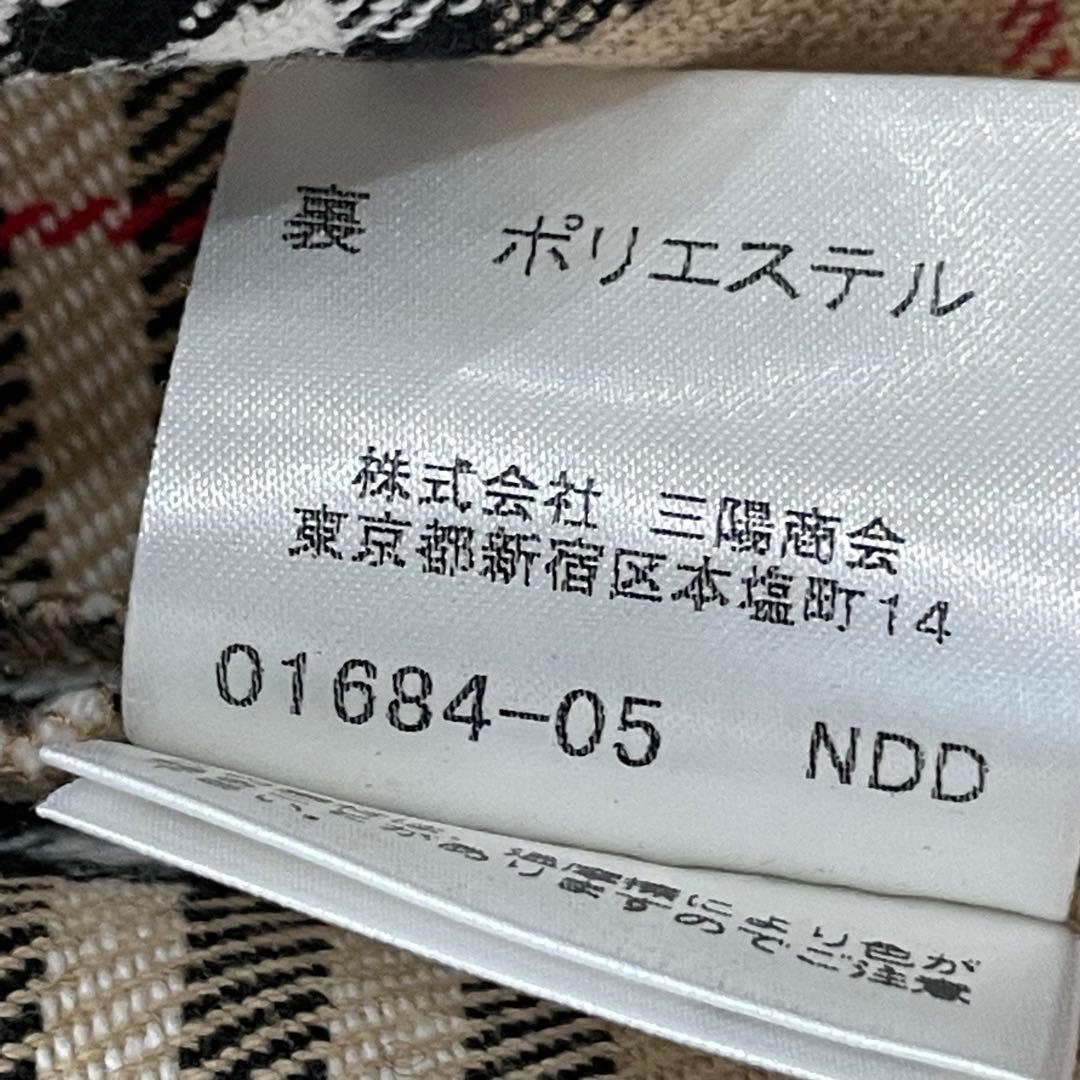 バーバリーブルーレーベル　デニムジャケット　ノバチェック 短丈　金ボタン　Ｍ