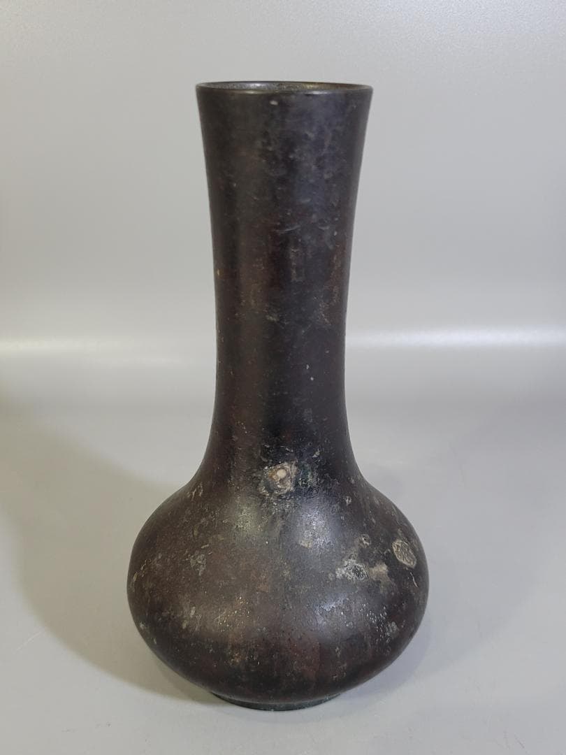 古銅 花生 在印 茶道具 DT406