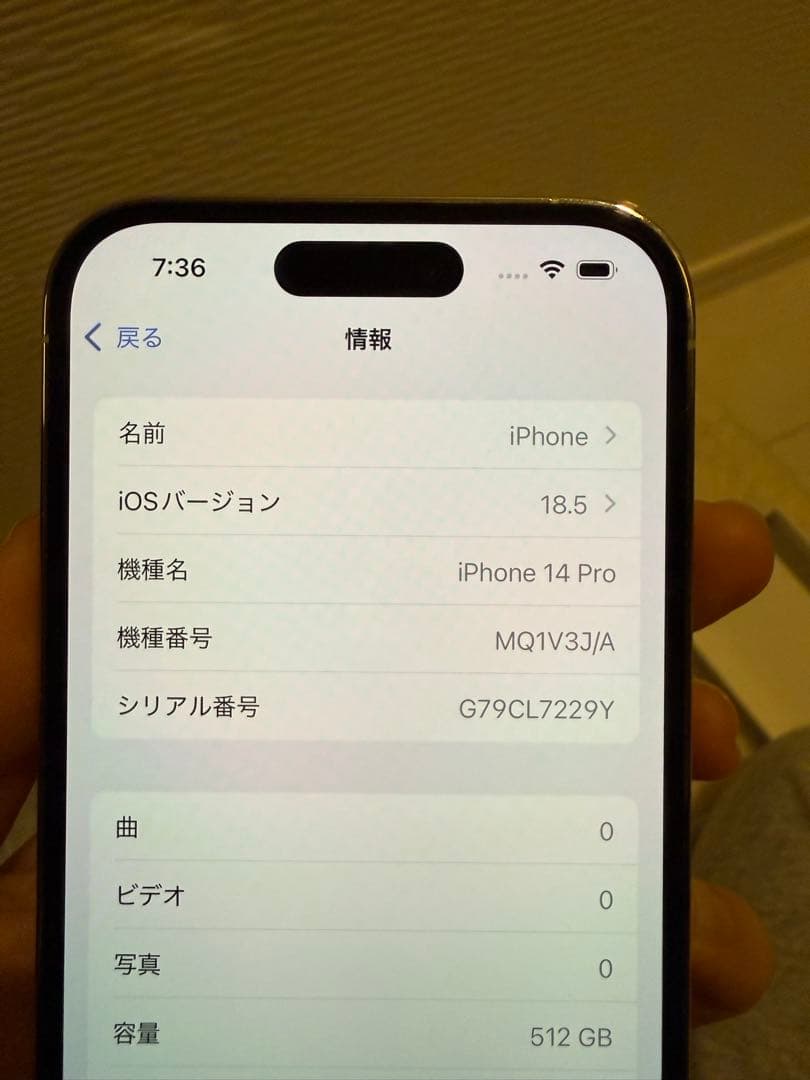 Apple iPhone 14 Pro 本体 箱 未使用充電コードあり