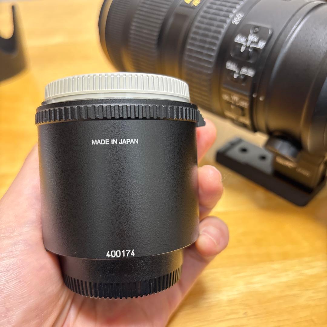 完動品AF-S70-200mm f2.8G ED VR II＋2倍テレコン付き