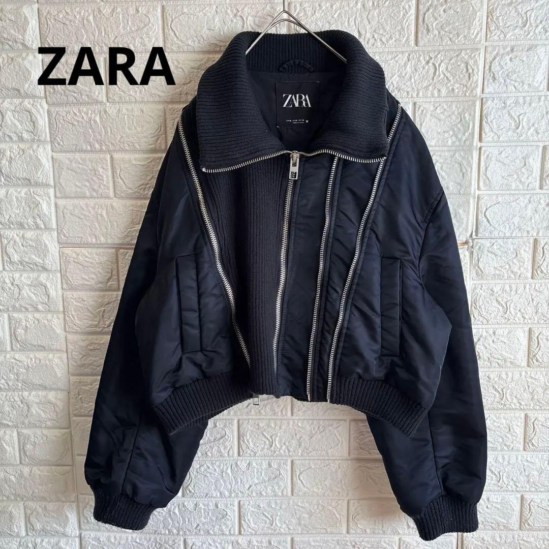 ZARA ザラ 2023AWMA-1 コントラストボンバージャケット XL