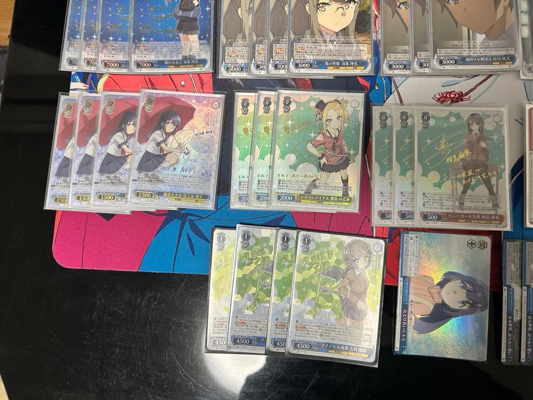 WS ヴァイスシュヴァルツ 青ブタ　4扉4門　準フルレア パーツ　スリーブ付き