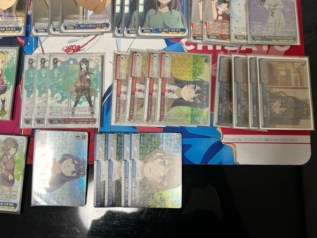 WS ヴァイスシュヴァルツ 青ブタ　4扉4門　準フルレア パーツ　スリーブ付き