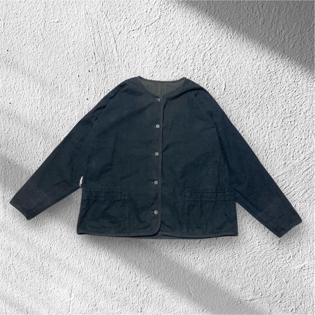 イッセイミヤケ期 プランテーション Wフェイスジャケット 日本製 M 80s〜