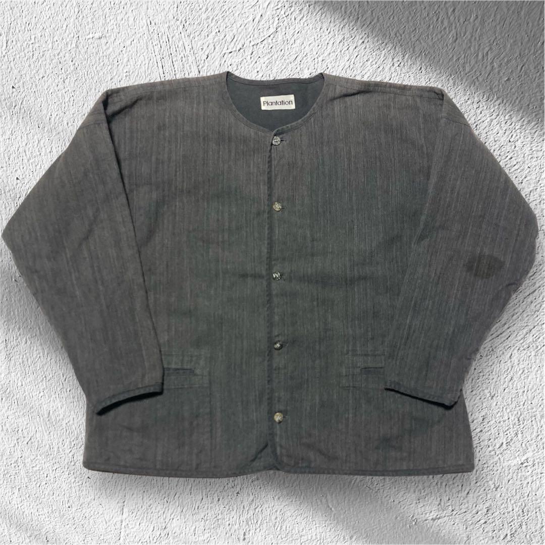 イッセイミヤケ期 プランテーション Wフェイスジャケット 日本製 M 80s〜