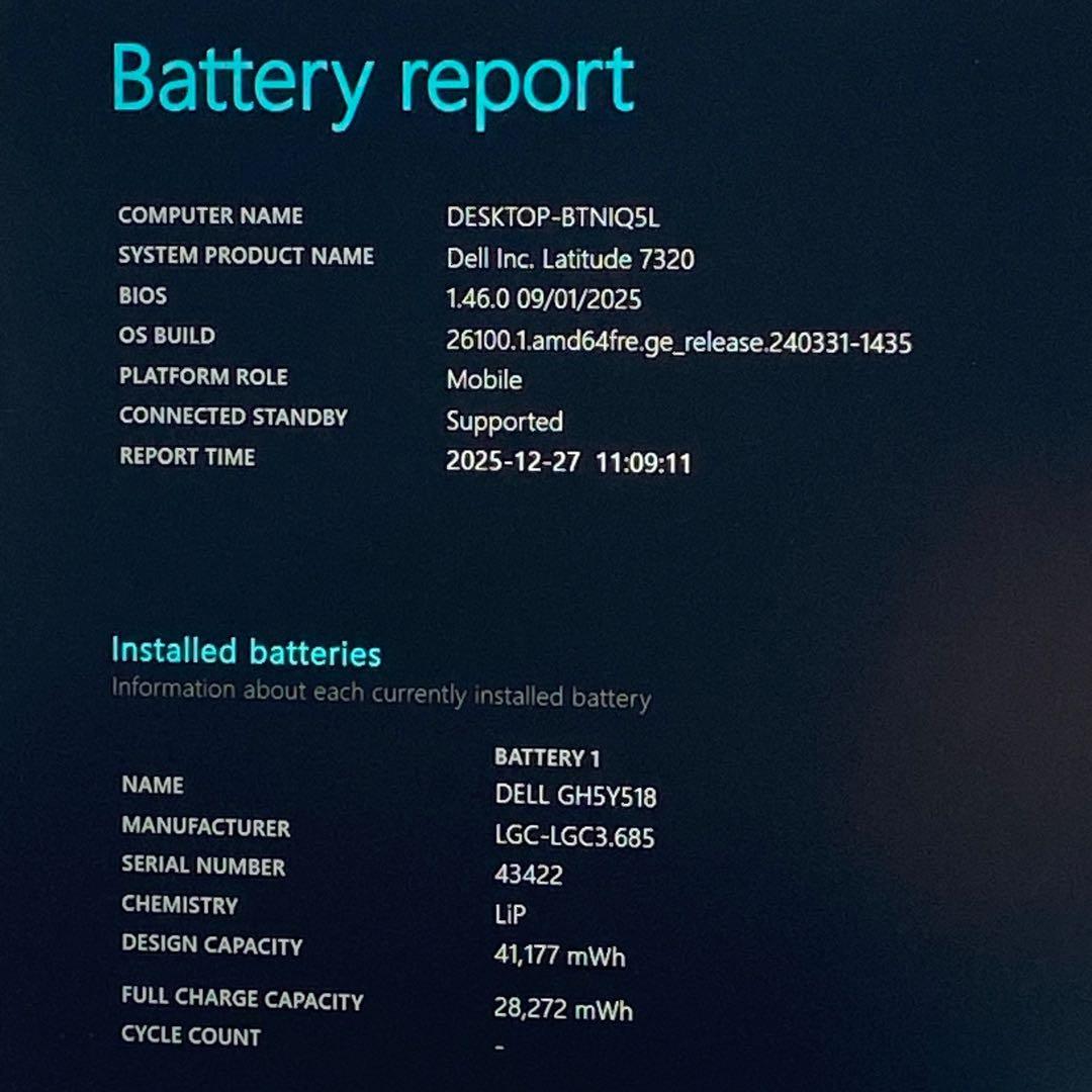 美品 11世代Core i7 32Gメモリ SSD512G 13.3型 DELL