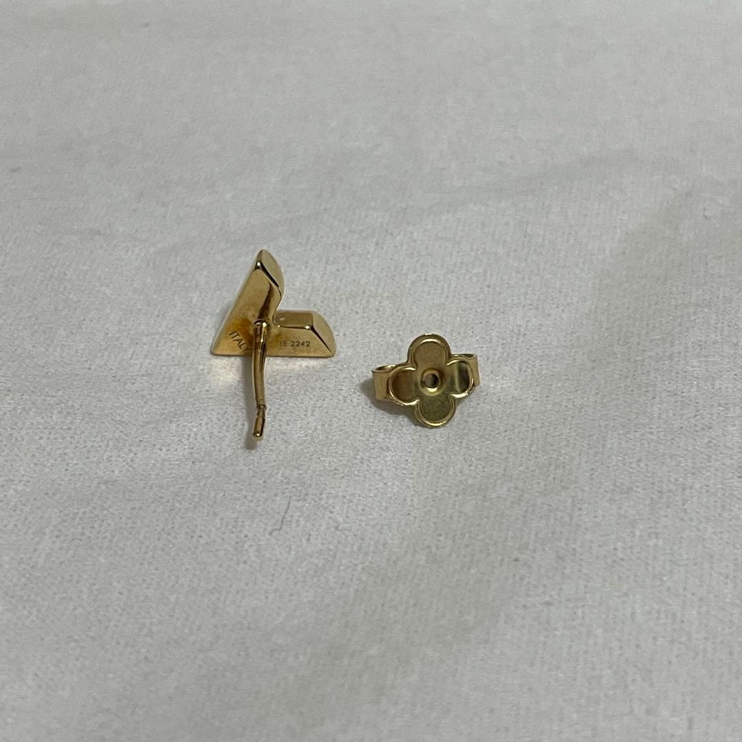 LOUIS VUITTON ピアス エッセンシャル Vゴールド（片耳用）