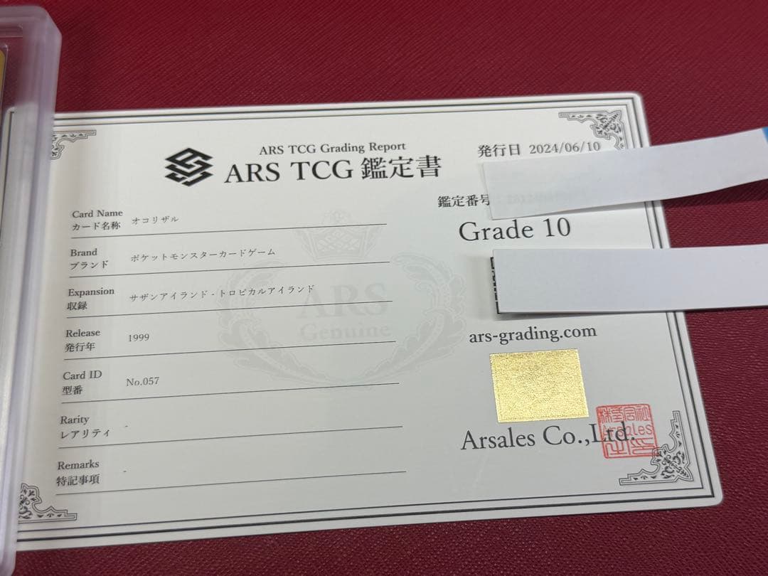 オコリザル 旧裏 サザンアイランド　ARS10