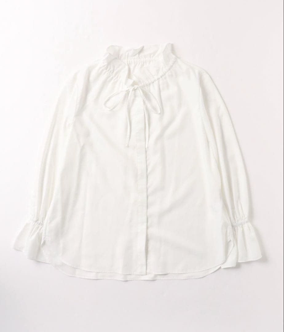 ユナイテッドアローズ　定番大人気　フリルカラー フレアスリーブ ブラウス