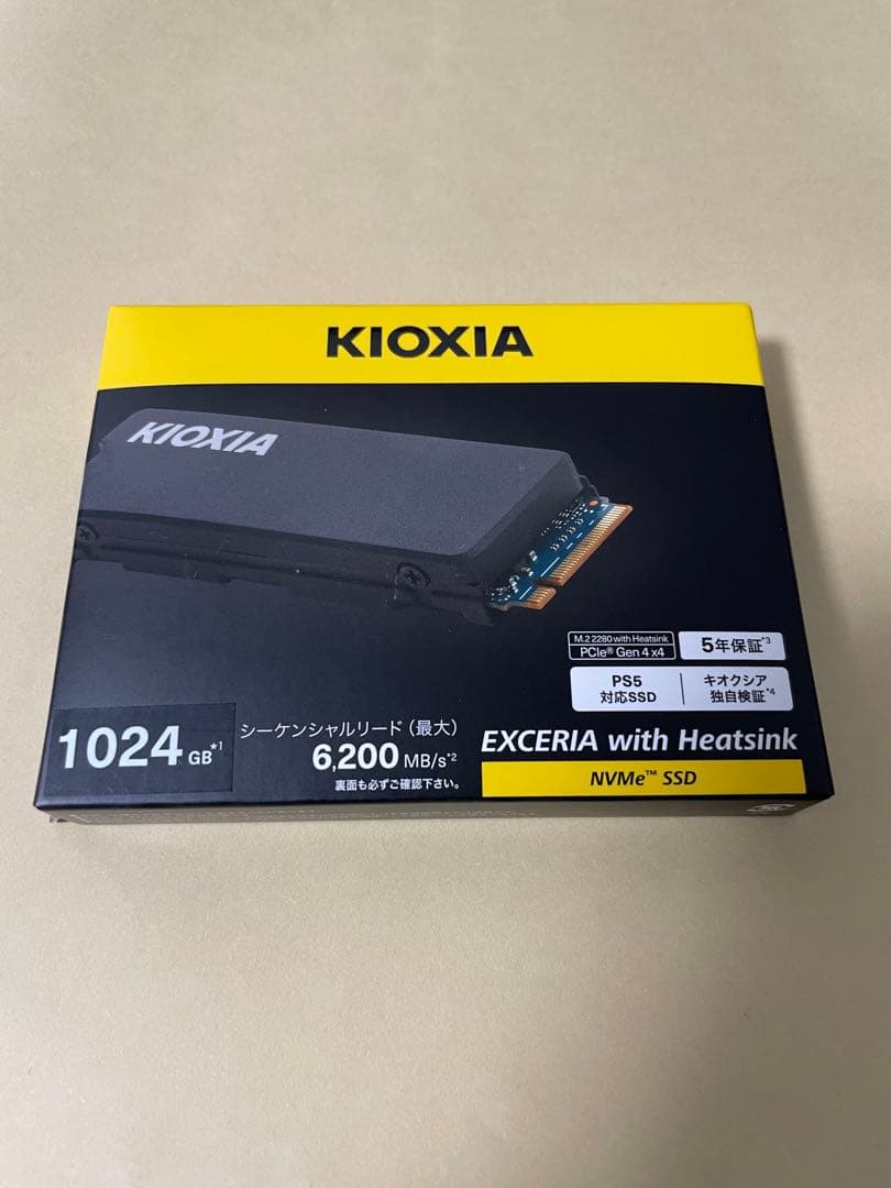 新品未開封 キオクシア 1TB SSD EXCERIA with ヒートシンク