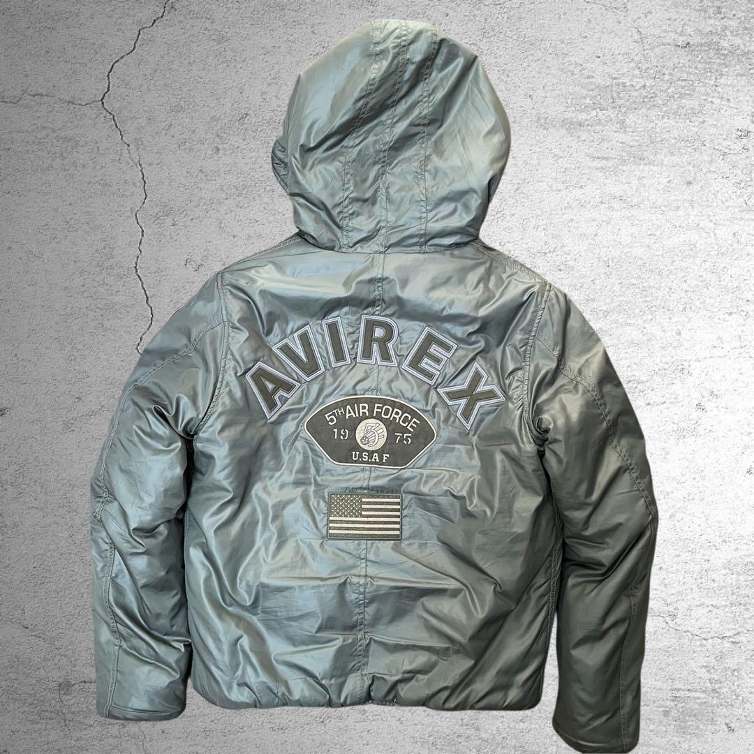 AVIREX 5th AIR FORCE 5周年記念 中綿 アーチロゴジャケット
