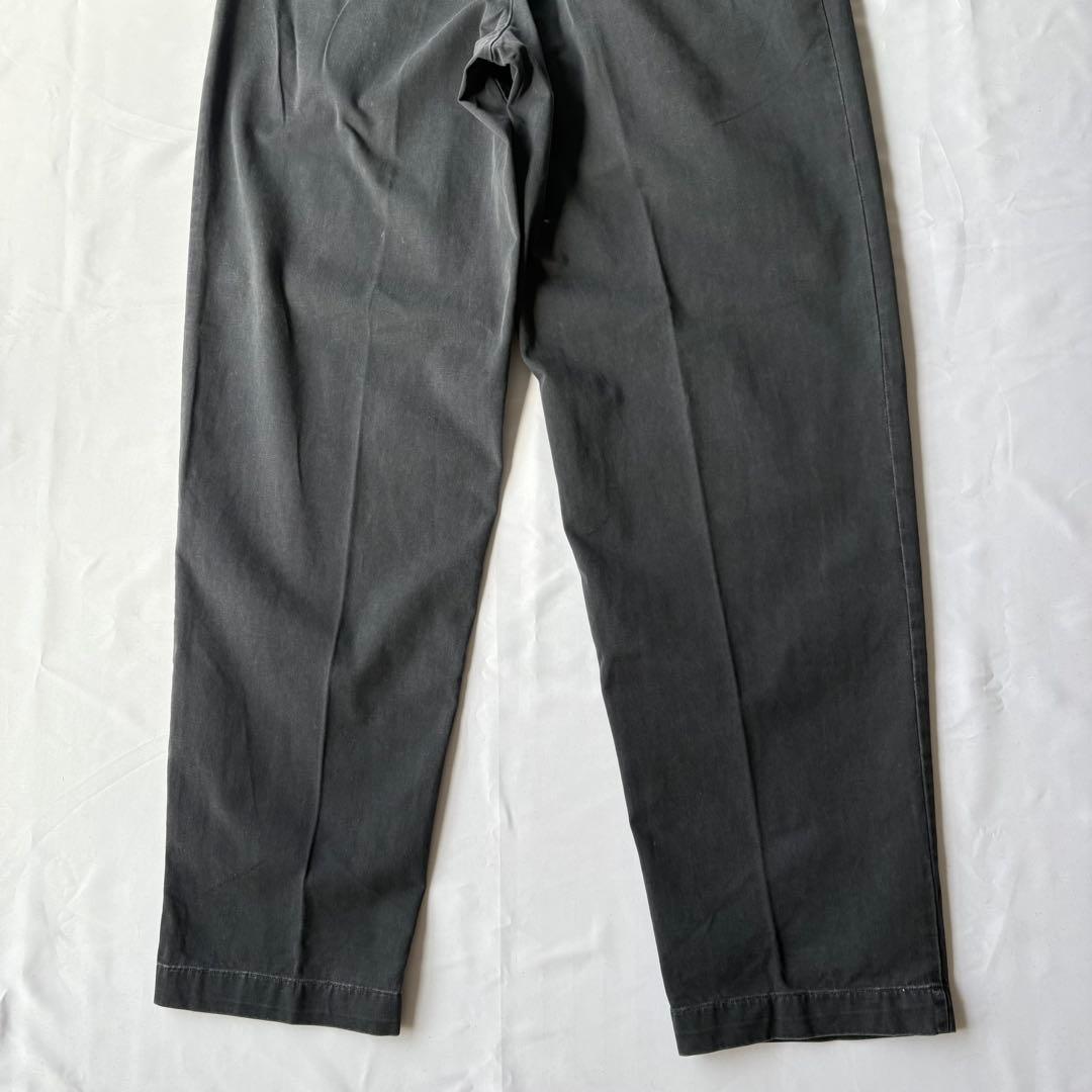 USA製 三つ星 RRL ダブルアールエル 墨黒 フェード 2タックトラウザー