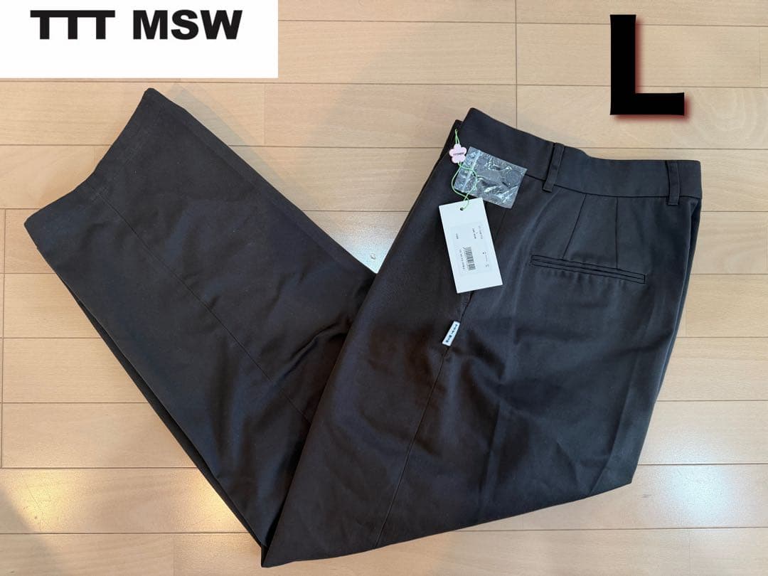 【TTT MSW】 ダークブラウン スラックス L