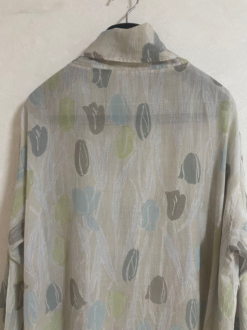 ヨーガンレール☆ババグーリ☆素敵なチューリップ柄☆シフォン☆羽織り☆チュニック