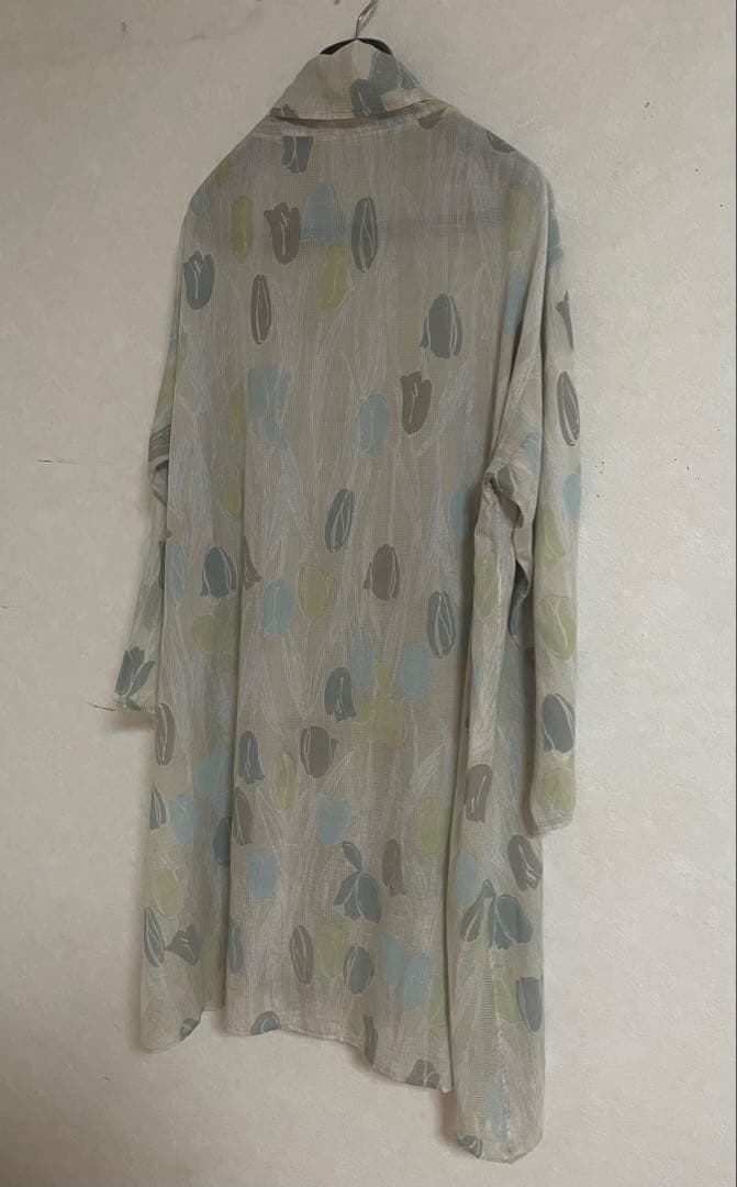 ヨーガンレール☆ババグーリ☆素敵なチューリップ柄☆シフォン☆羽織り☆チュニック