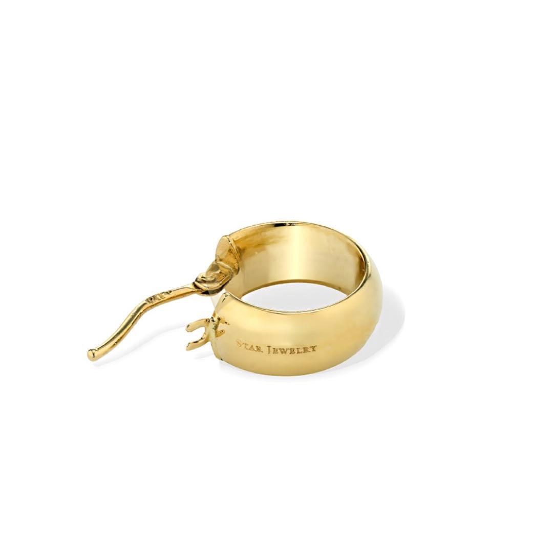 美品✨　スタージュエリー　18金　フープピアス　K18