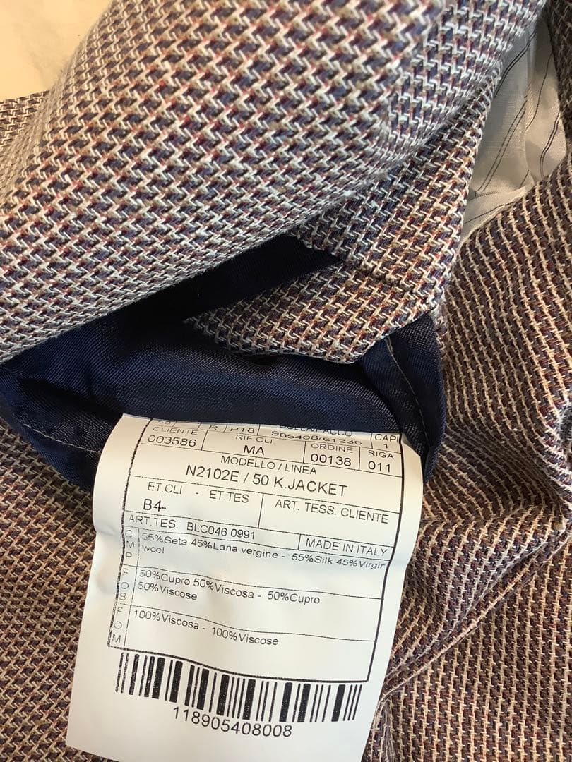 買*症様 Boglioli K.JACKET 50 段返り3Bシングル 春夏秋