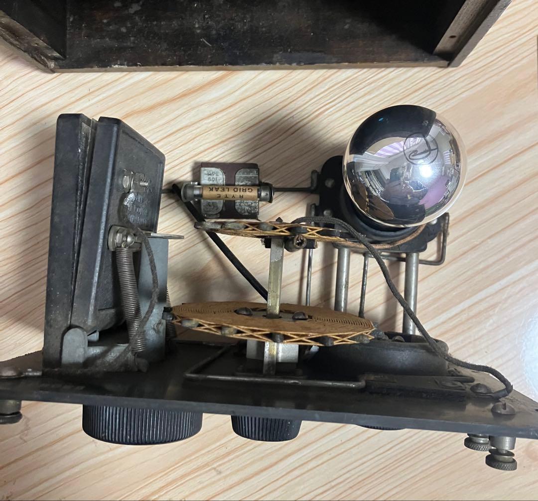 アンティーク　単球ラジオ　(Crosley Model 50) レシーバー付