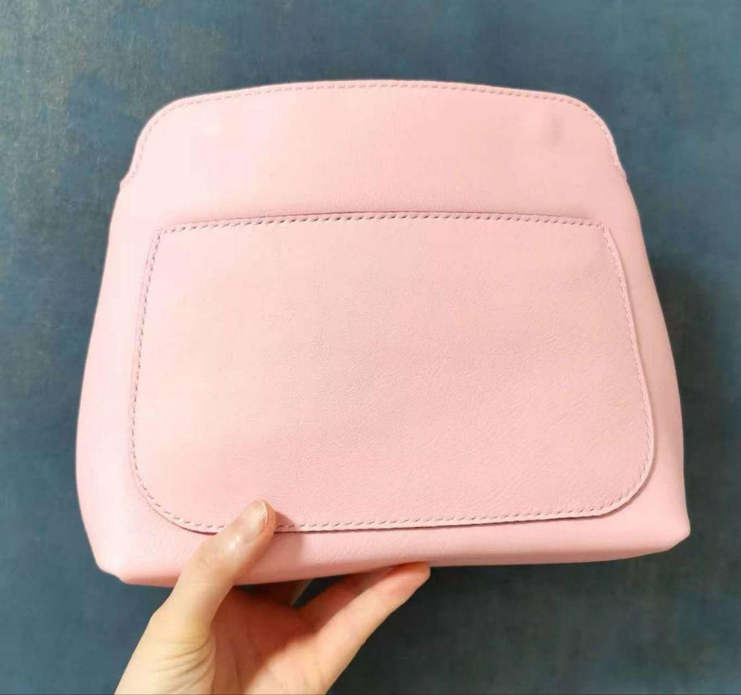 イタリアンレザーバッグ ハンドバッグ バッグインバッグ ハンドメイド手縫い