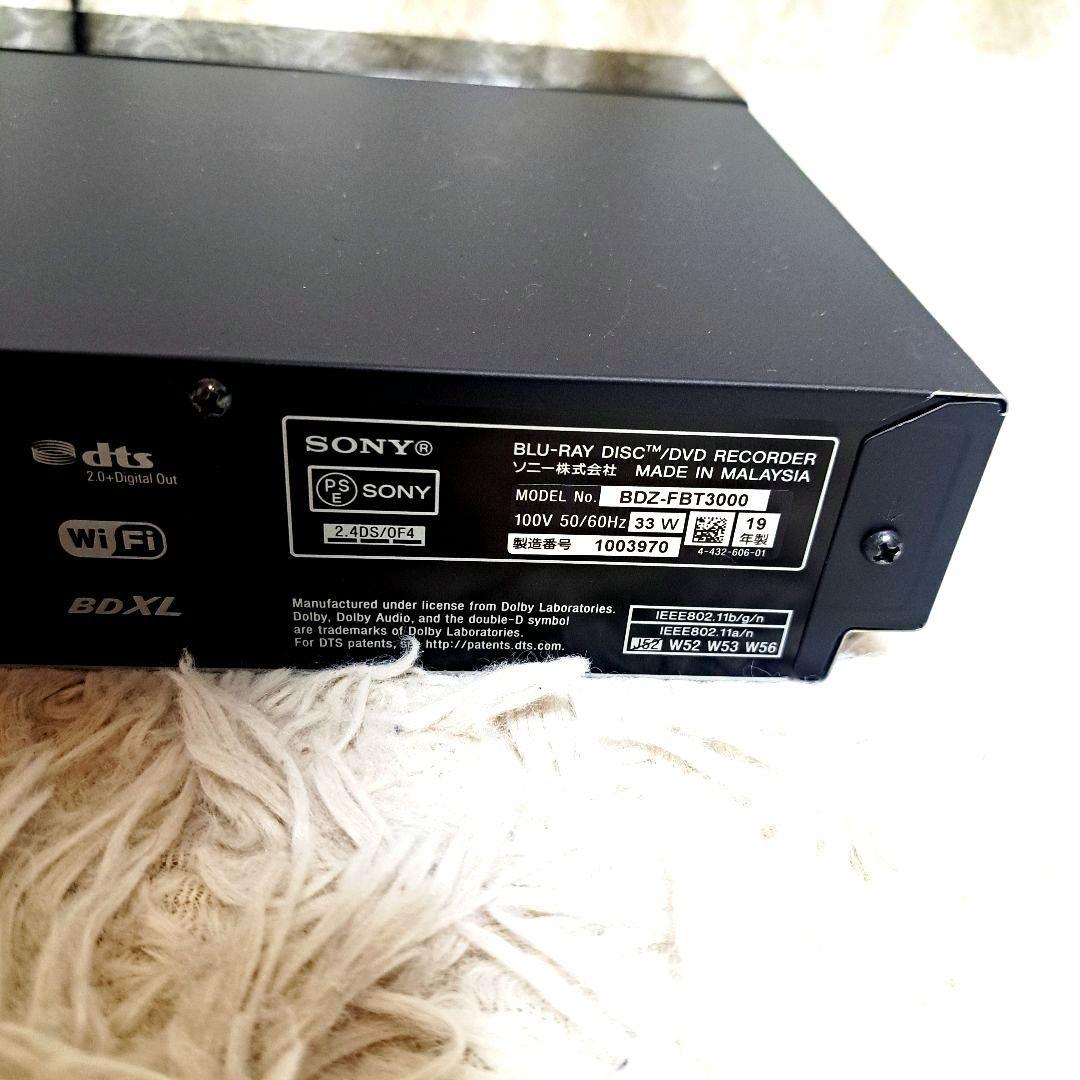 【美品】SONY◆BDZ-FBT3000◆3TB◆4K 付属品多数