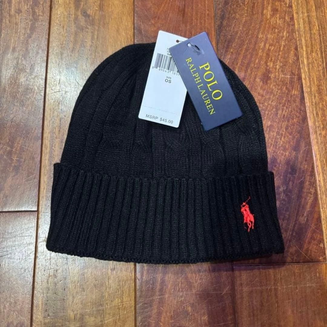POLO RALPH LAUREN ニット帽　ブラック　黒