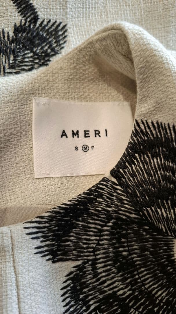 【AMERI】アメリNORA FLOWER EMBROIDERY ROMPERS