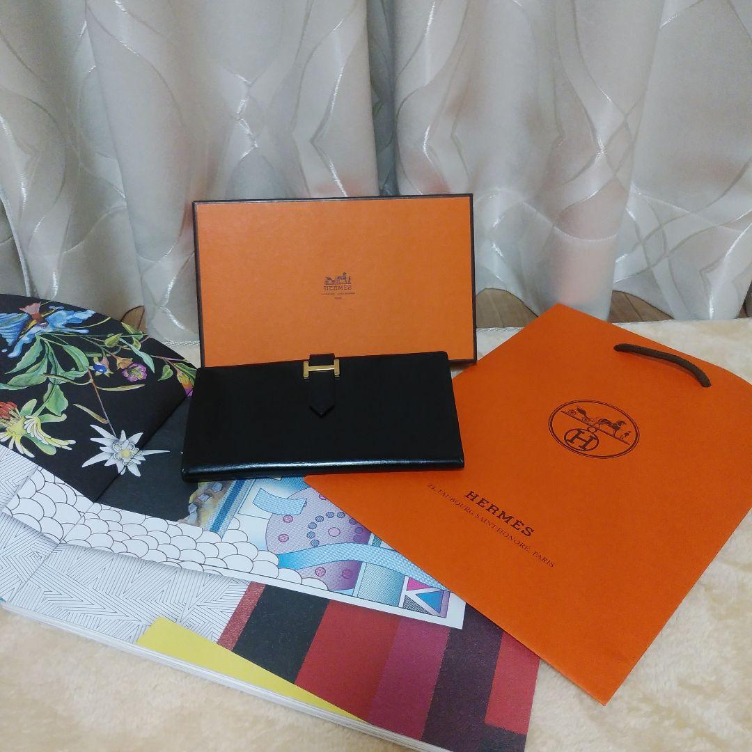 オススメの逸品&美品【エルメス HERMES ベアン 長財布 財布 レディース】