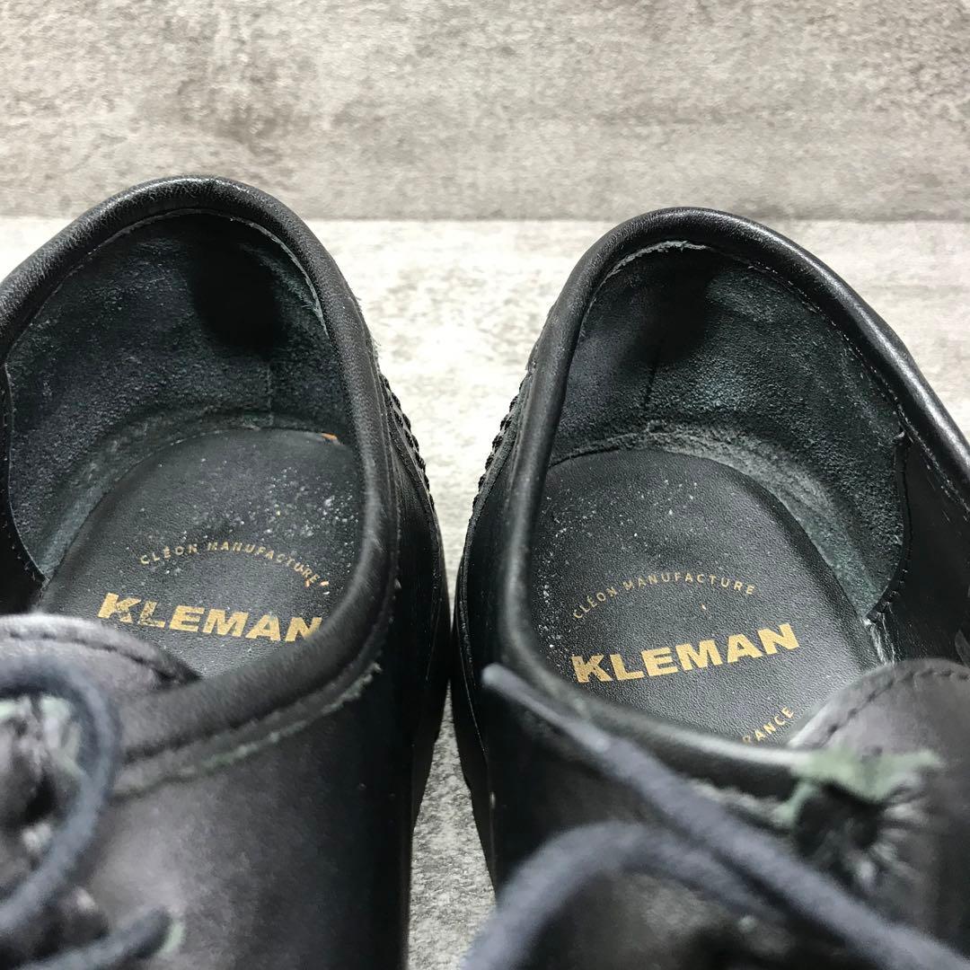 【美品】クレマン （39）パドレ チロリアンシューズ 本革 ブラック