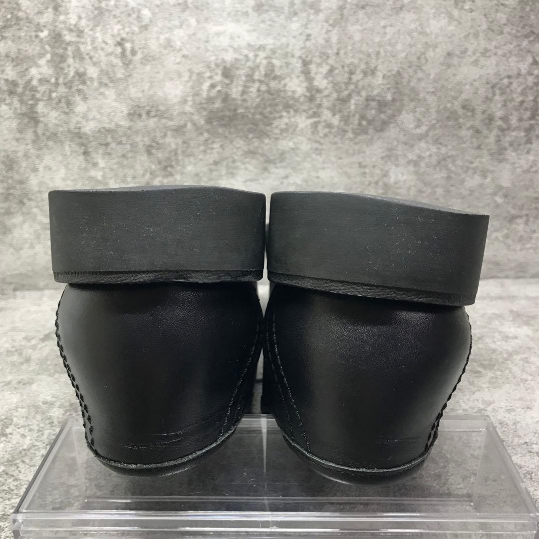 【美品】クレマン （39）パドレ チロリアンシューズ 本革 ブラック