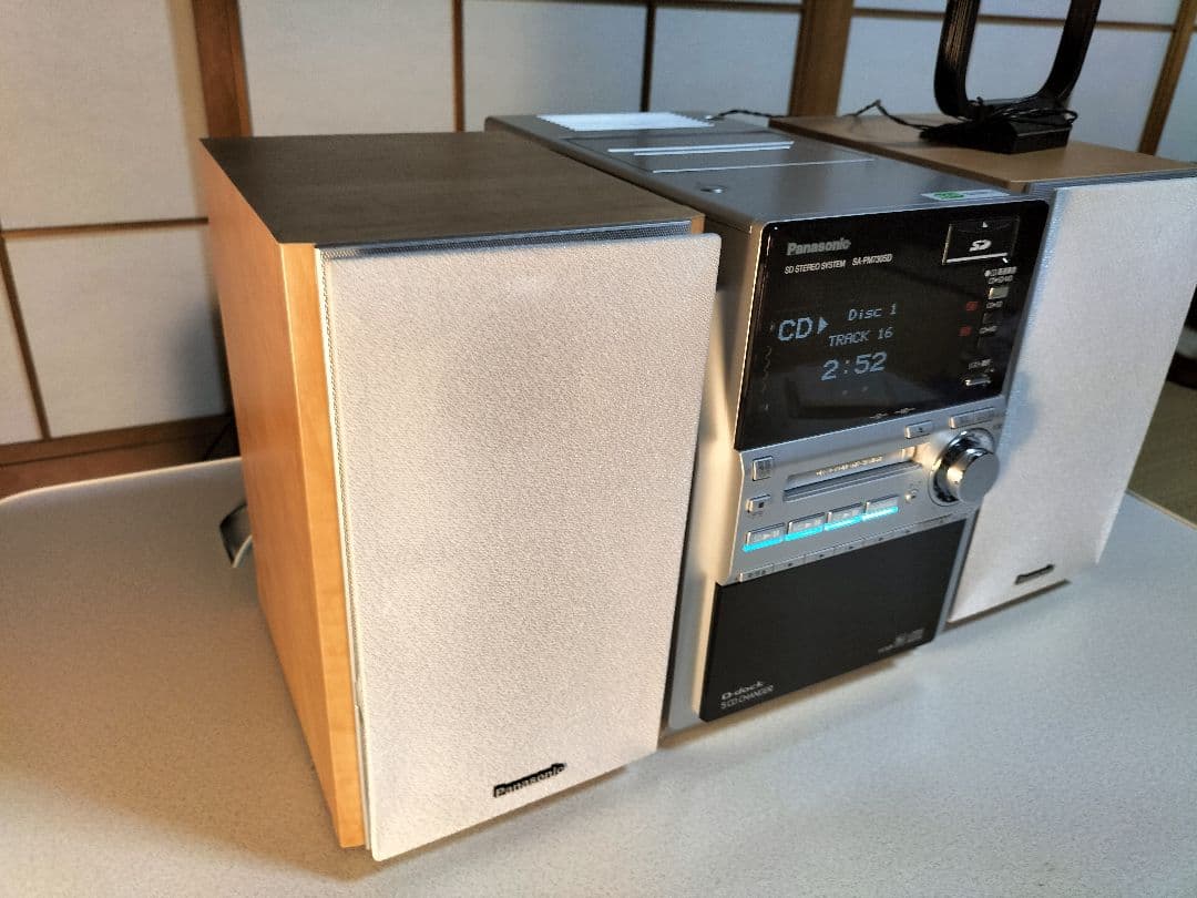 panasonicミニコンポSA-PM730SDリモコン取扱い説明書付き