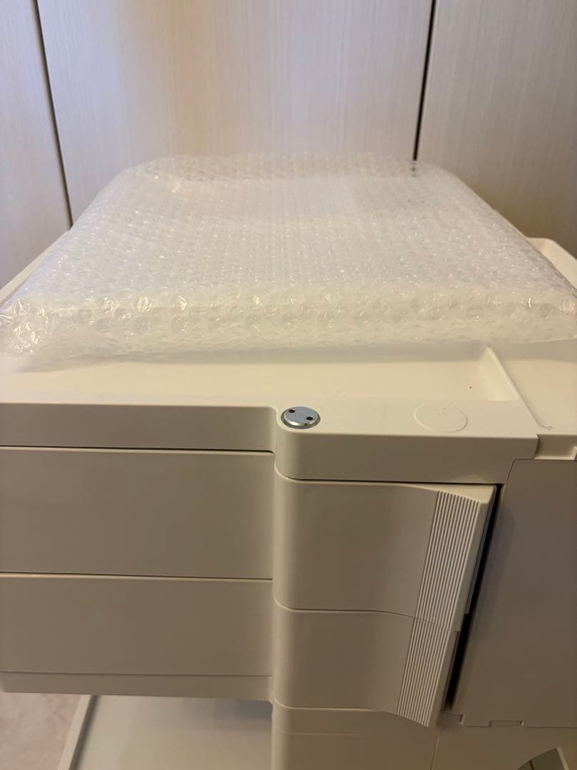 ホワイト収納ワゴン ボビーワゴン　2段　送料込み