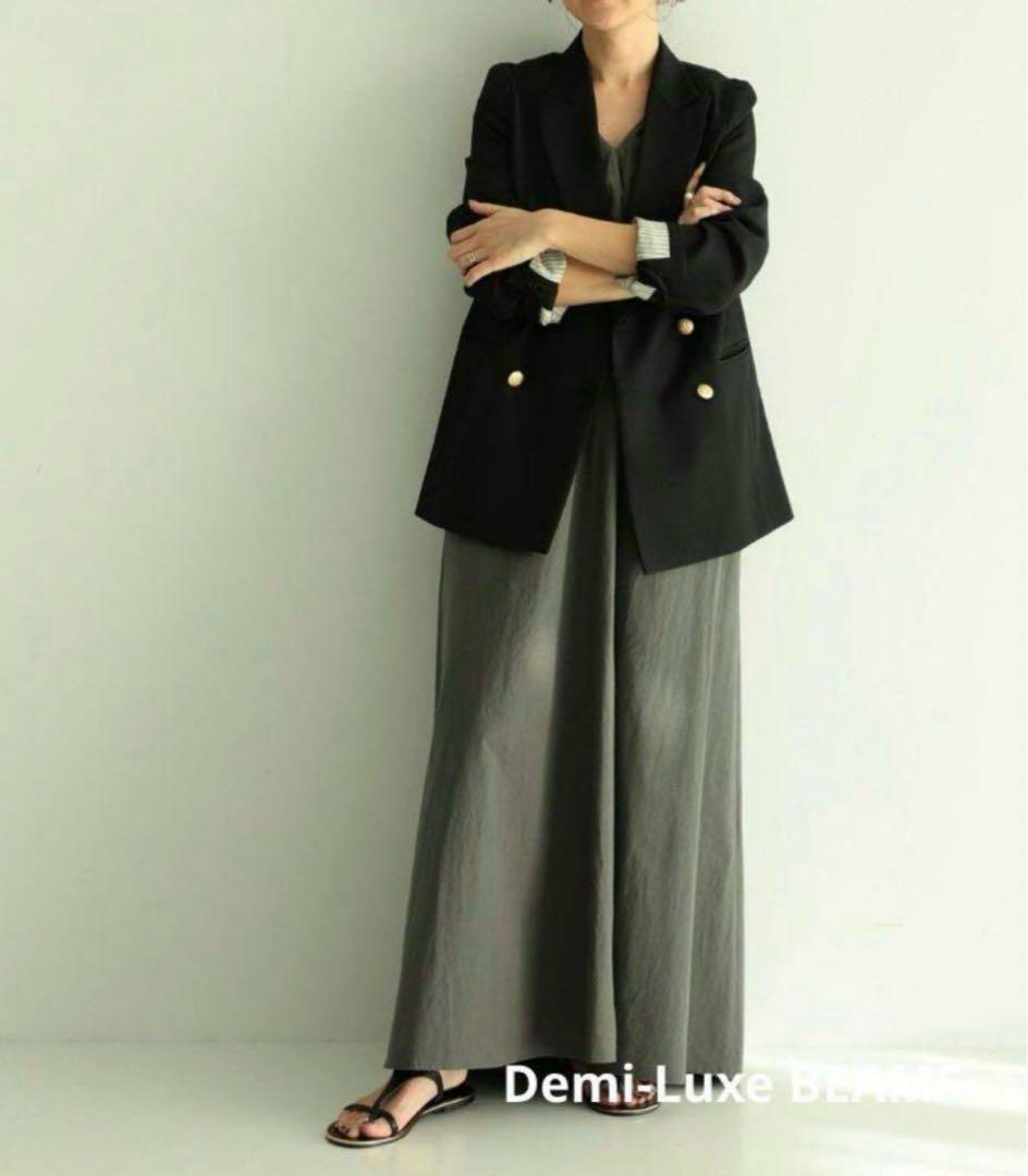 Demi-Luxe BEAMS 紺ブレ　ダブルテーラードジャケット 36