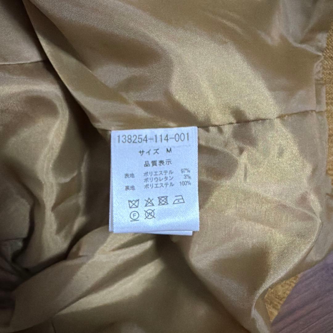 OLUN ルーズベーシックモールジャケット　マスタード