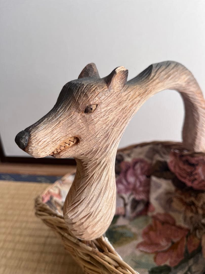 レア✨kiyata オオカミバスケット