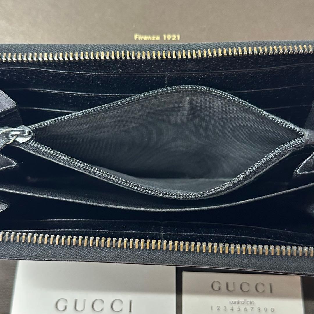 新品同様‼️ グッチ　GUCCI 財布　長財布　GGキャンバス　ラウンドファスナー