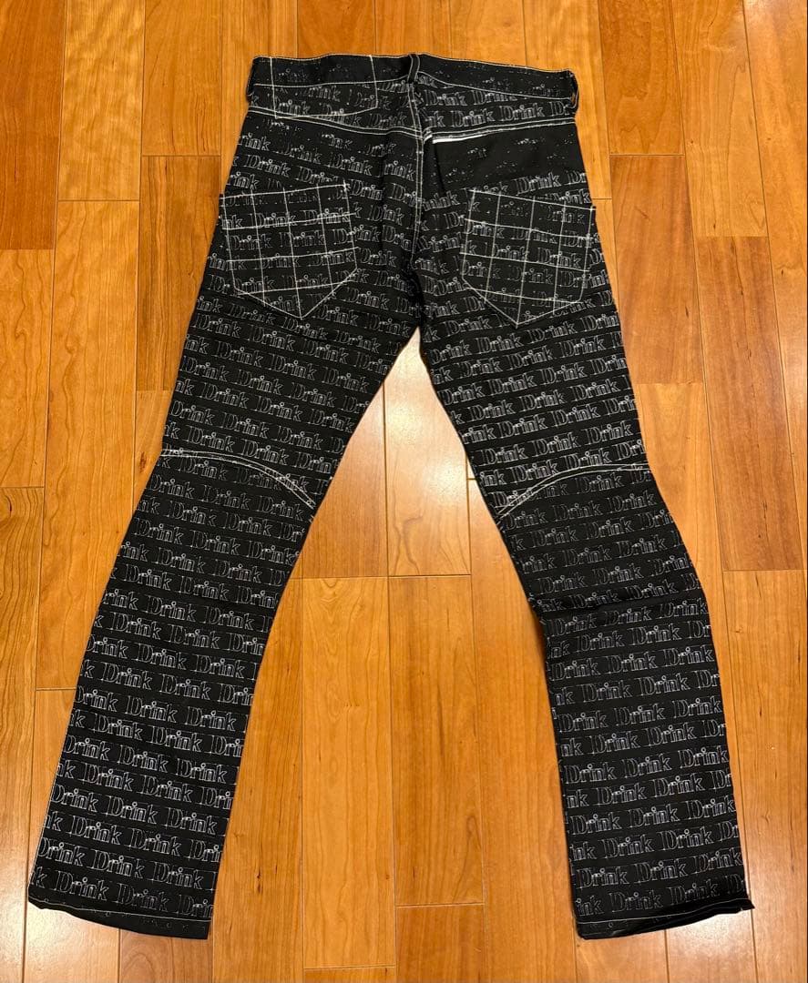 Sébastien Meunier ブラックプリントスラックス