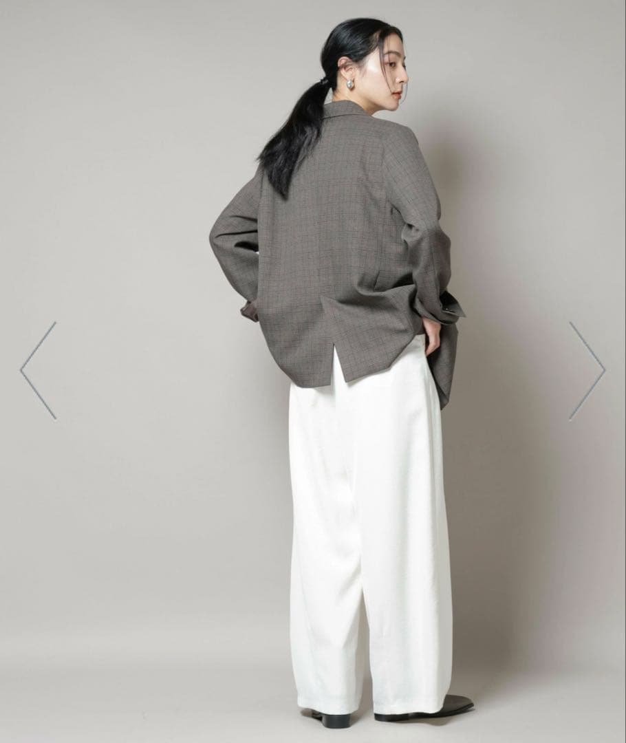 【新品・タグ付き】NANO universe チェック ダブルジャケット