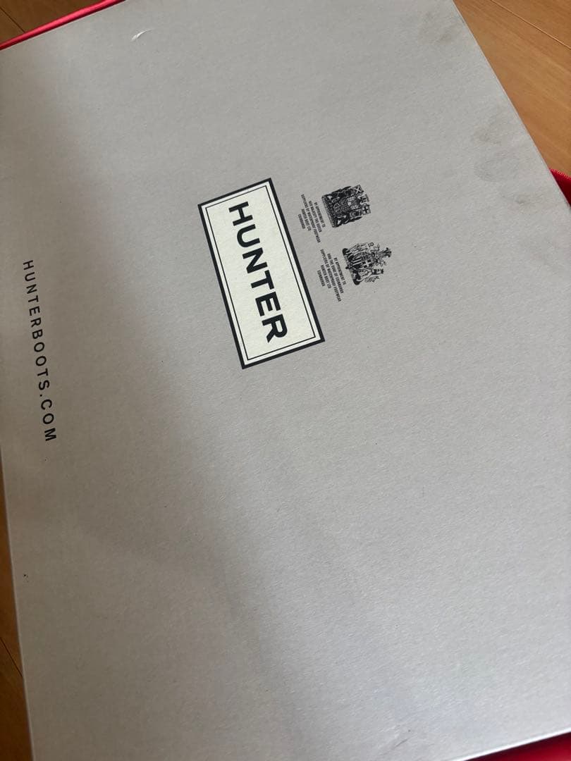 HUNTER グリーン 長靴 バックル付き